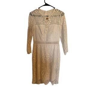 Kooples Soft Blush Pink Lace Overlay XXS Women's Dress